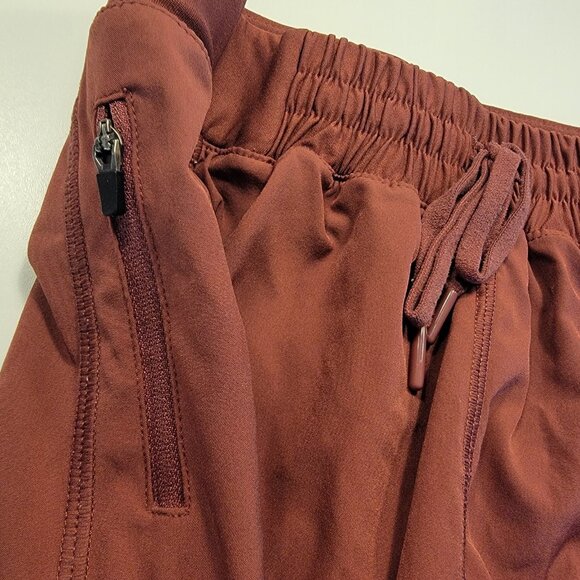 MPG Athletic Running Shorts Women's Size Small Maroon Red 2-in-1 Stretch Waist - Picture 4 of 10